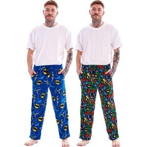 Batman Mens Lounge Pants (Pack of 2) / Multicolored